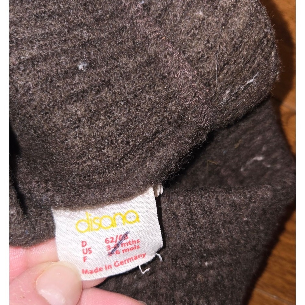Disana pants 3-6months semi shrunk brown and blue 2 pair sustainablebabyish - Picture 3 of 6